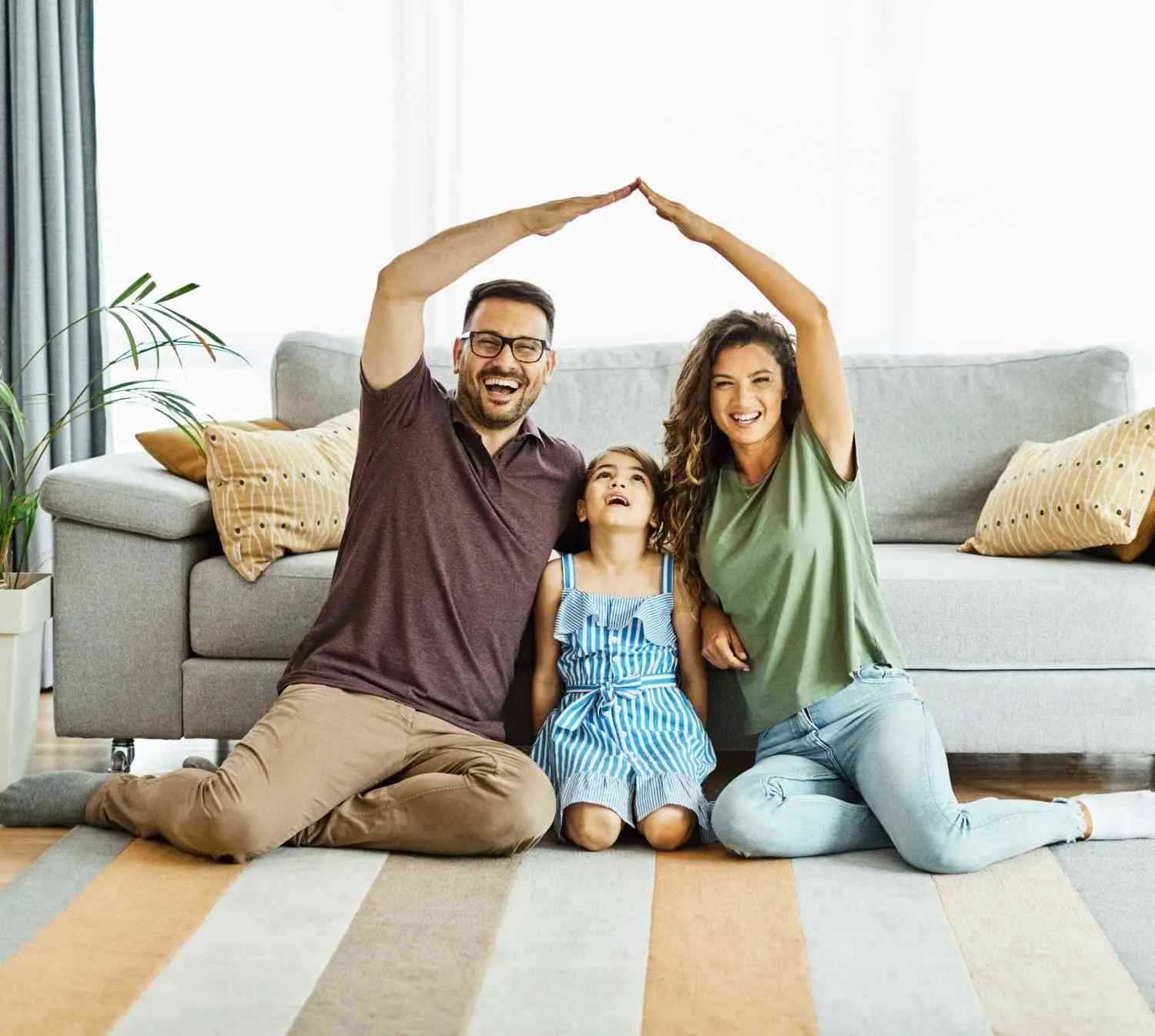 Homeowner reviewing house insurance options at home